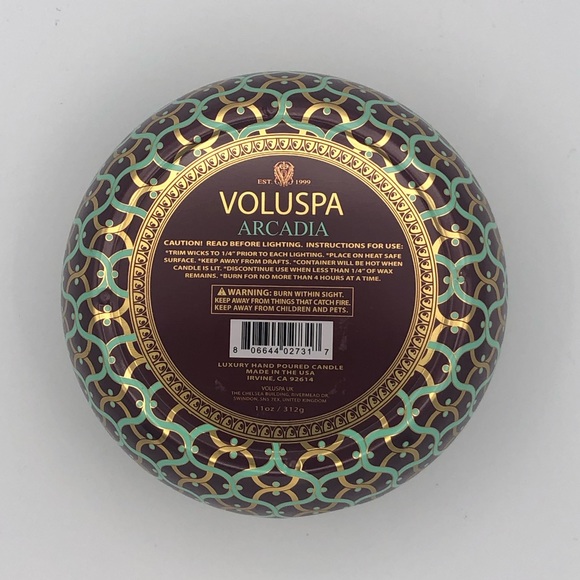 ** MAISON ROUGE** VOLUSPA 2-WICK SCENTED CANDLE - ARCADIA - Picture 5 of 6